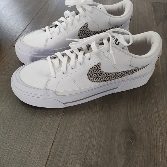 Women's Nike Court legacy lifts white black and hemp size 11 women's brand new - Picture 4 of 7